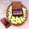 Kalyani Cotton Saree – Brown with Purple Border