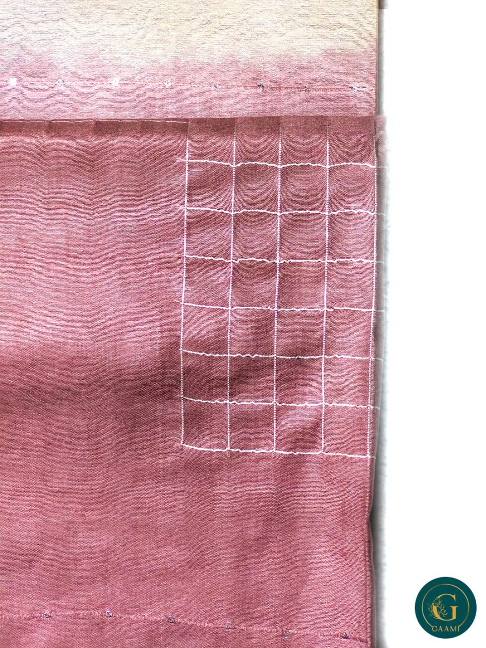 Bhagalpuri Double Shade Cotton Saree with Silver Sequin