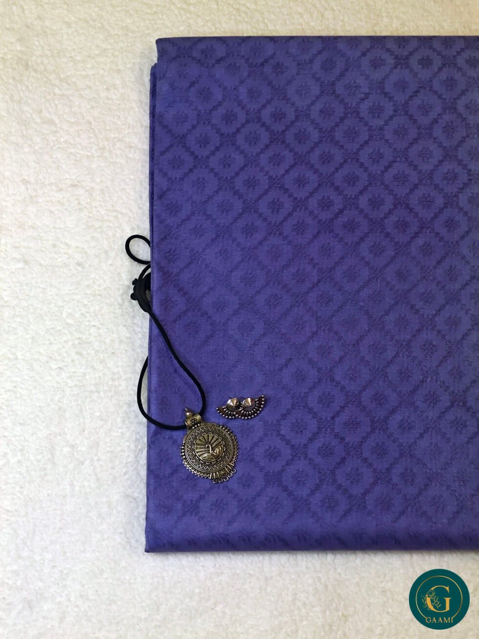 Bhagalpuri Cotton Lavender Saree with Elegant Thread Work