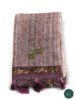 Semi Tussar Saree in Purple Colour with French Knot Embroidery