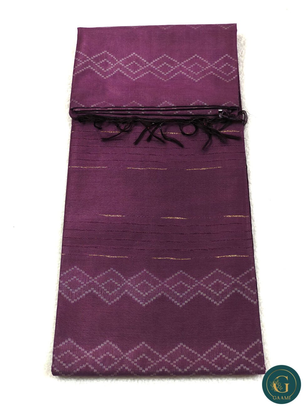 Bhagalpuri Cotton Saree in Onion Colour with Thread Work