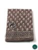 Mulmul Cotton Saree in Brown Colour