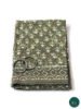 Mulmul Cotton Saree in Moss Green Colour