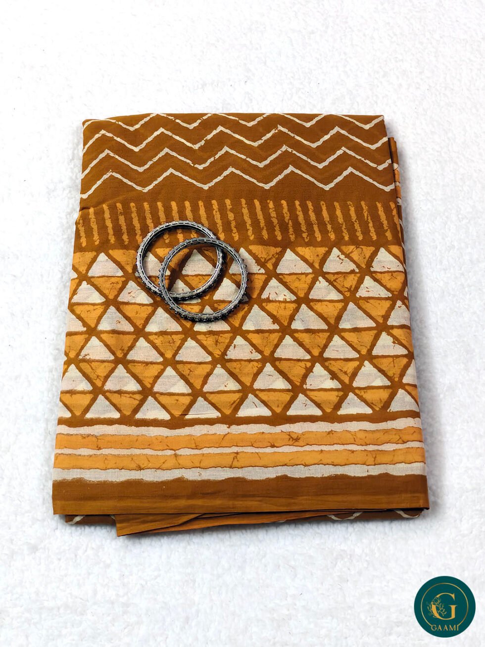 Mulmul Cotton Saree in Turmeric Yellow Colour