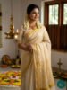 Kerala Kasavu Saree Micro Check with Kasavu Boarder